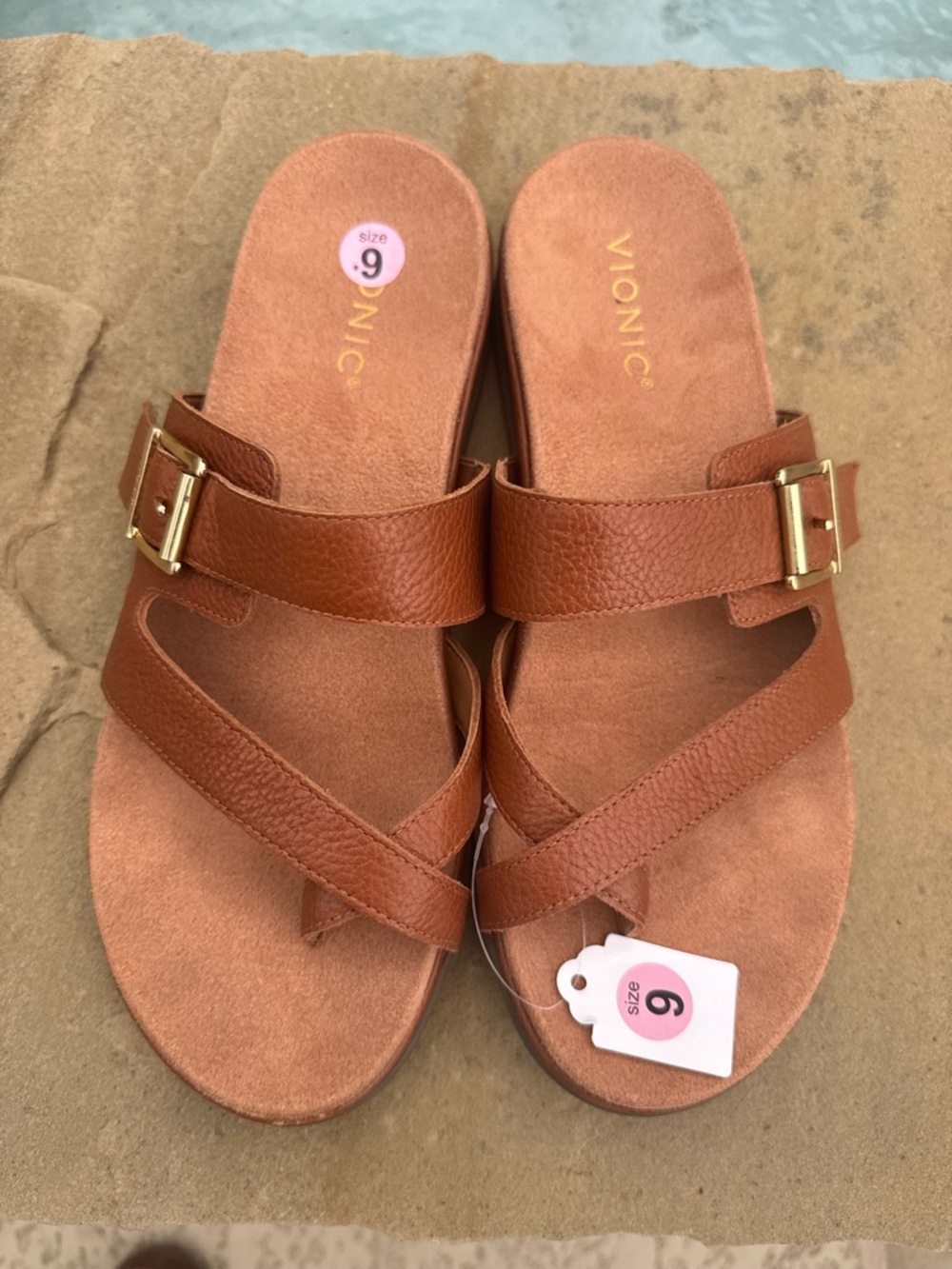 Vionic Carmela Leather Sandals – Size 9 – NEW - Picture 10 of 12